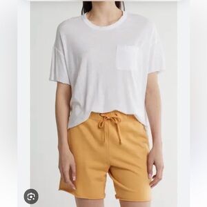 STANDARD JAMES PERSE (NWT) Unisex TAN T-Shirt With Front Pocket, Women’s Size 4.